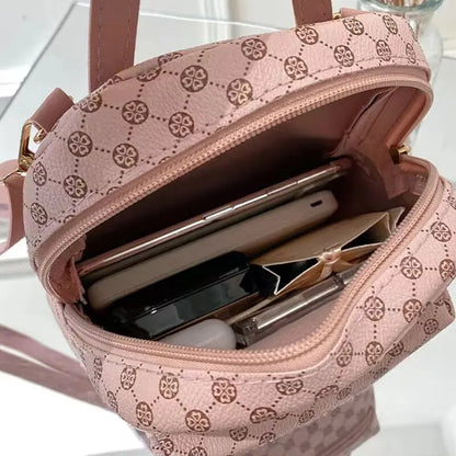 Damen Rucksack aus PU-Leder – Modischer Tagesrucksack für Schule & Freizeit