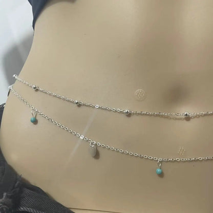 Modische Damen-Taillenkette mit Quasten – geometrisches Design, verstellbar