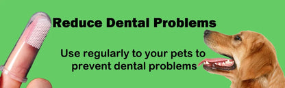 Silikon-Fingerzahnbürste für Haustiere – Zahnreinigung für Hunde & Katzen – gegen Zahnstein & Mundgeruch – 1/3/6 Stück