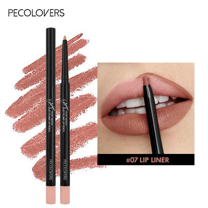 Wasserfester Matte Lipliner – Konturenstift in 12 Farben, langanhaltend & nicht abfärbend