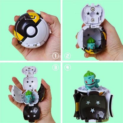 Pokémon Figur mit Pokéball – Pikachu, Glurak & Co. im Modell-Set von MINISO