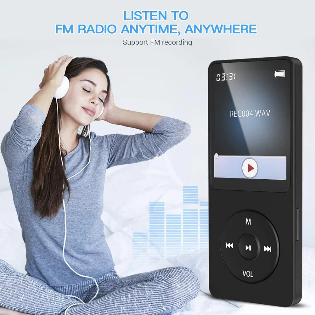 VAKIND MP3-Player – 1,8" HiFi Musikplayer mit Bluetooth 5.4 & Lautsprecher