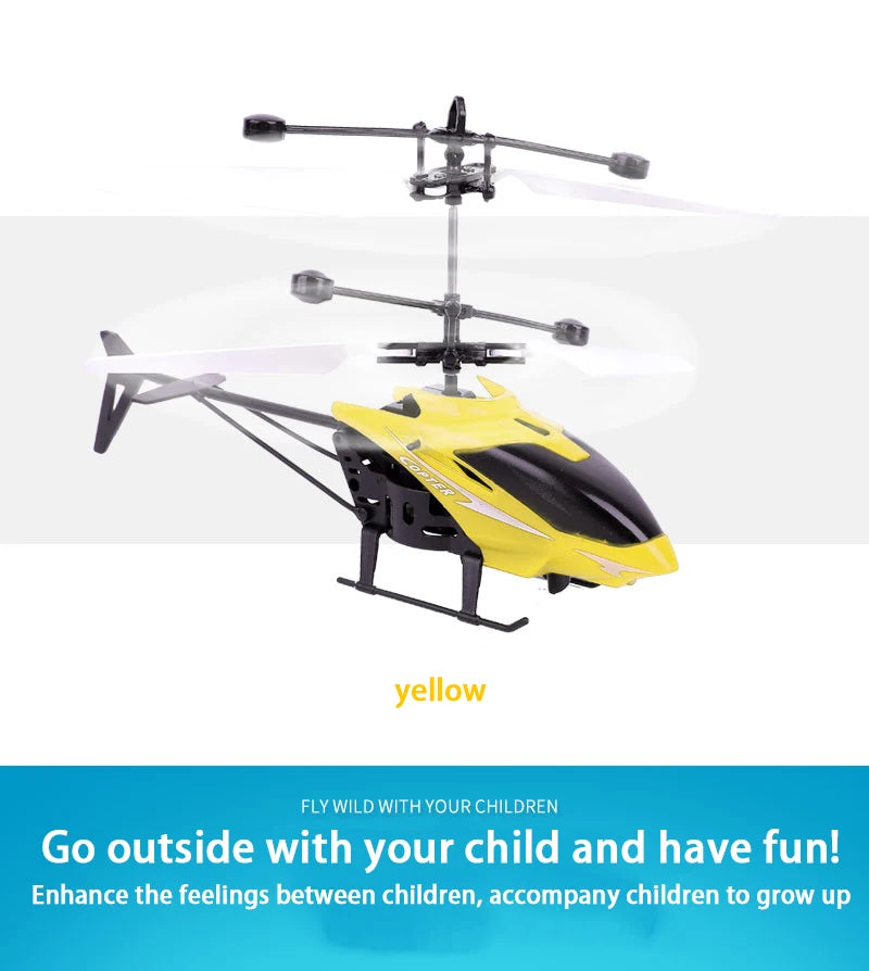 Wiederaufladbarer Mini RC Helikopter – Fernsteuerbarer Spielzeug-Drohne für Kinder mit USB-Ladung