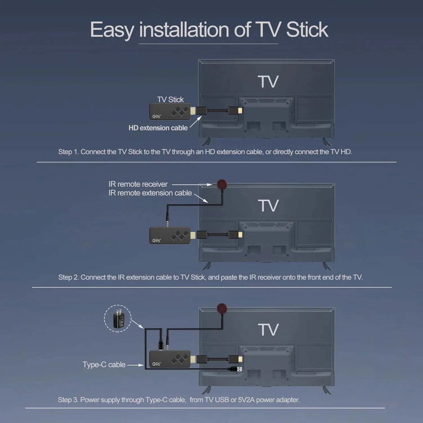 KANAVI G96 TV Stick – 8K Android 13 HDMI Streaming Dongle mit 2GB RAM