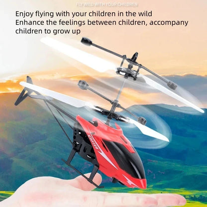 Wiederaufladbarer Mini RC Helikopter – Fernsteuerbarer Spielzeug-Drohne für Kinder mit USB-Ladung