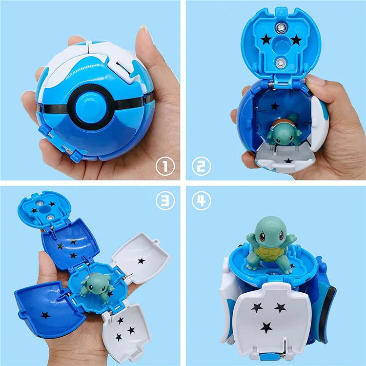 Pokémon Figur mit Pokéball – Pikachu, Glurak & Co. im Modell-Set von MINISO