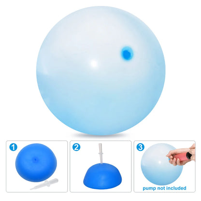 Aufblasbarer Bubble Ball für Kinder – Outdoor Luft- & Wasserball, 70 cm, elastisch & sicher