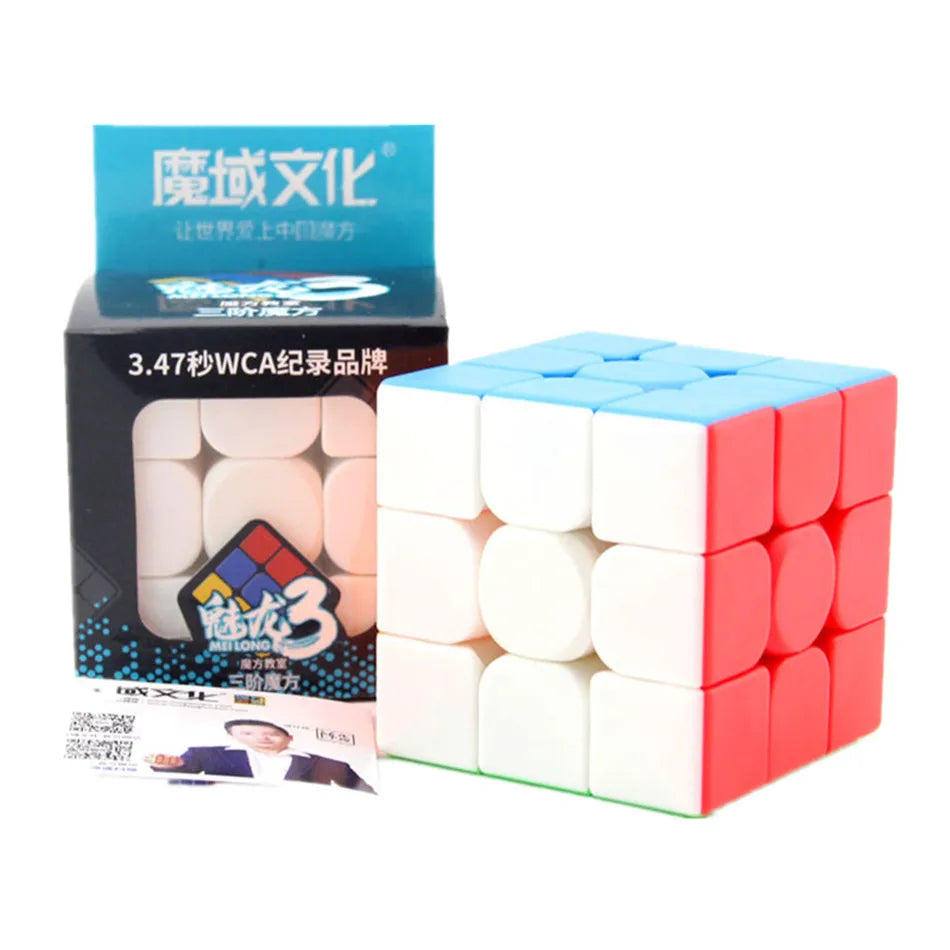 Moyu Meilong 3x3 Speedcube – Stickerloser Zauberwürfel für Kinder & Einsteiger