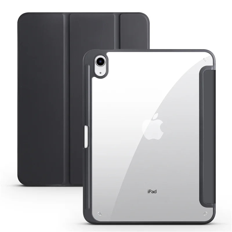 iPad Hülle mit Stifthalter & Standfunktion – Acryl Rückseite, stoßfest
