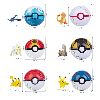 Pokémon Figur mit Pokéball – Pikachu, Glurak & Co. im Modell-Set von MINISO