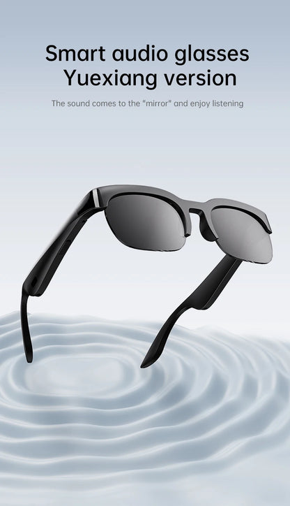 Smart Audio-Brille XG89 mit Übersetzungsfunktion – Bluetooth 6.0 Sonnenbrille mit Kopfhörer & Noise Cancelling – 144 Sprachen – für Reisen & Business
