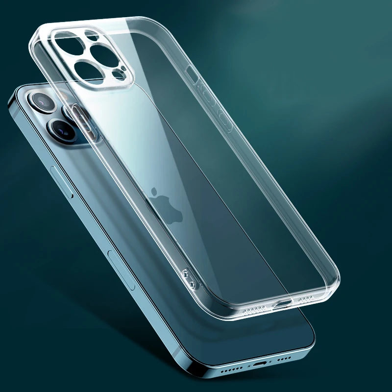 Ultradünne transparente iPhone Hülle – Soft Silikon, stoßfest