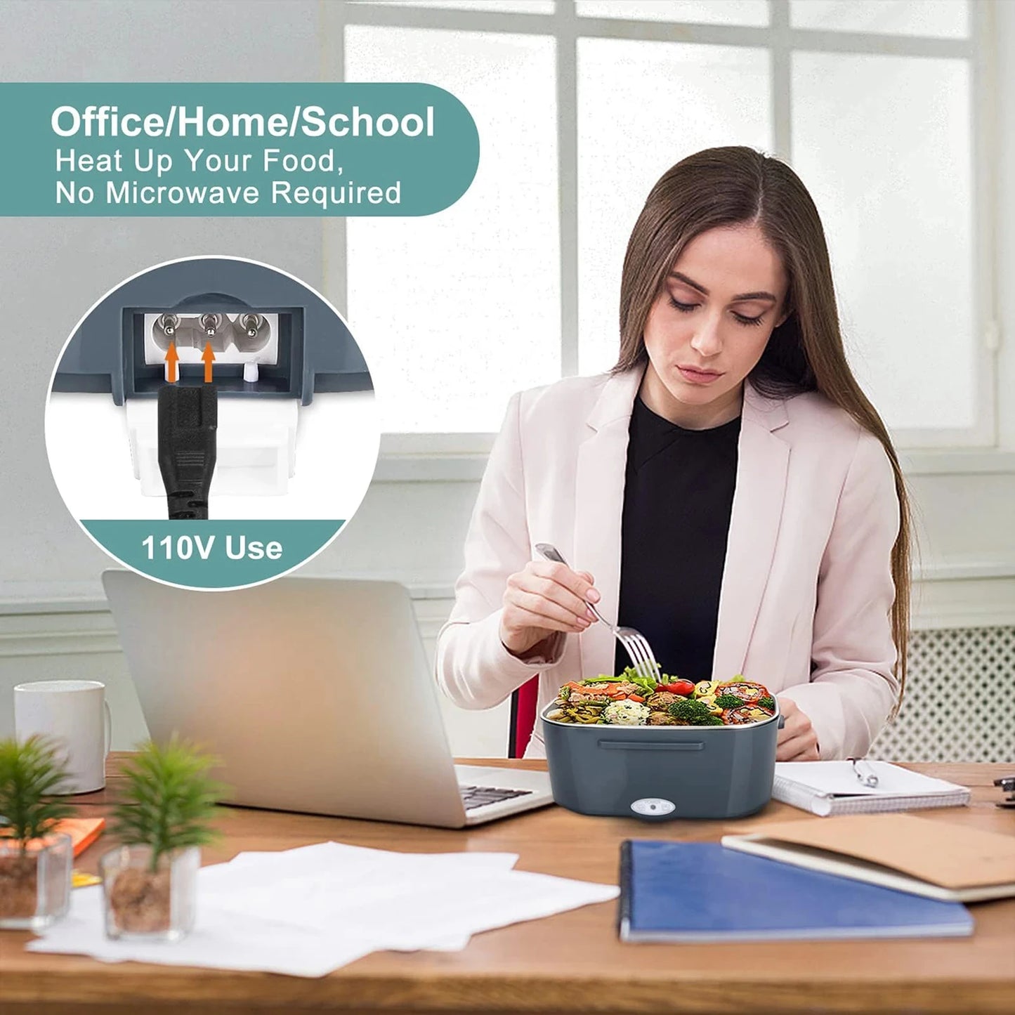 MicroData 1,5 l 40W elektrische Brotdose, Mittags heizung, tragbare Lebensmittel heizung