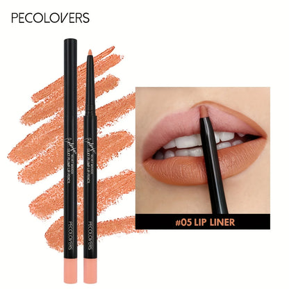 Wasserfester Matte Lipliner – Konturenstift in 12 Farben, langanhaltend & nicht abfärbend