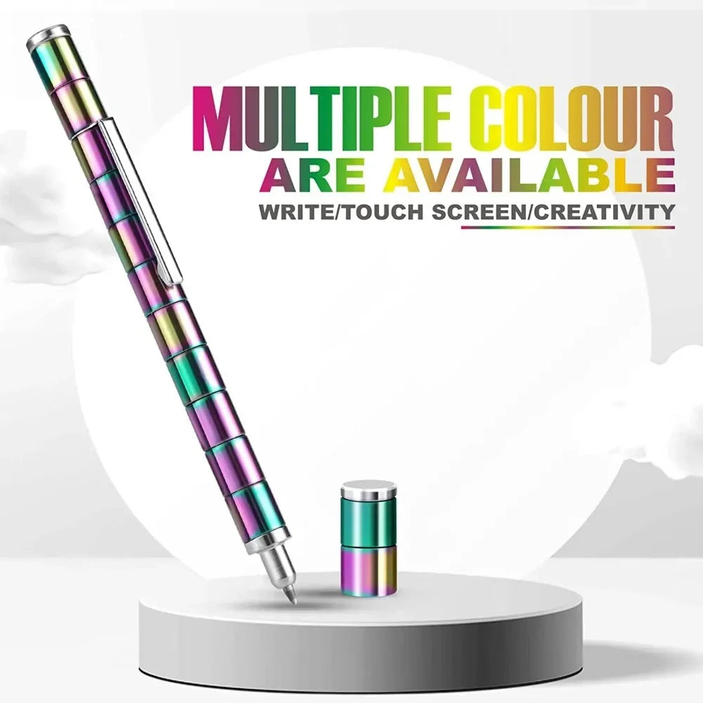 Magnetischer Fidget-Stift mit 13 Ringen – Deformationsstift gegen Stress & Langeweile, Kreativspielzeug & Geschenkidee