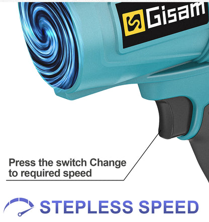 Gisam 200 m/s Brushless Turbo Jet Fan 1500 W – Makita 18 V Akku-Gebläse