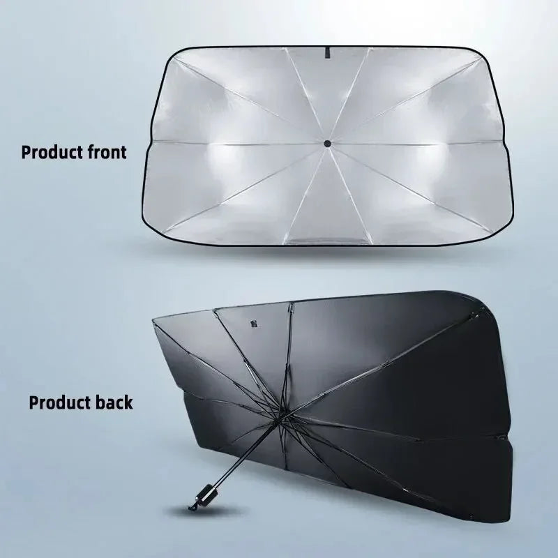 Auto-Sonnenschirm Frontscheibe – Faltbarer Car Sunshade Umbrella für Sommer & UV-Schutz