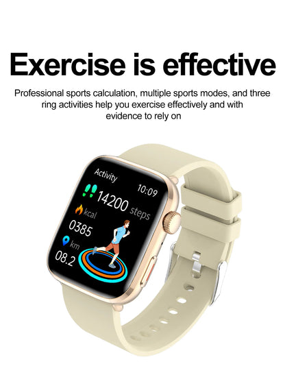 Xiaomi Smartwatch für Damen 2025 – Gesundheitsuhr mit Blutdruck, HRV, Sauerstoff & AI-Diagnose – AMOLED Touch – IP68 wasserdicht – NFC & Bluetooth