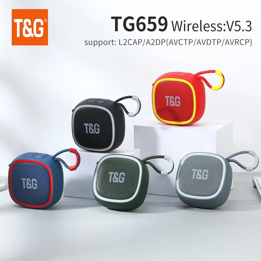 TG659 Mini Bluetooth Lautsprecher – TWS, TF-Karte & Radio, 5.3 kabellos