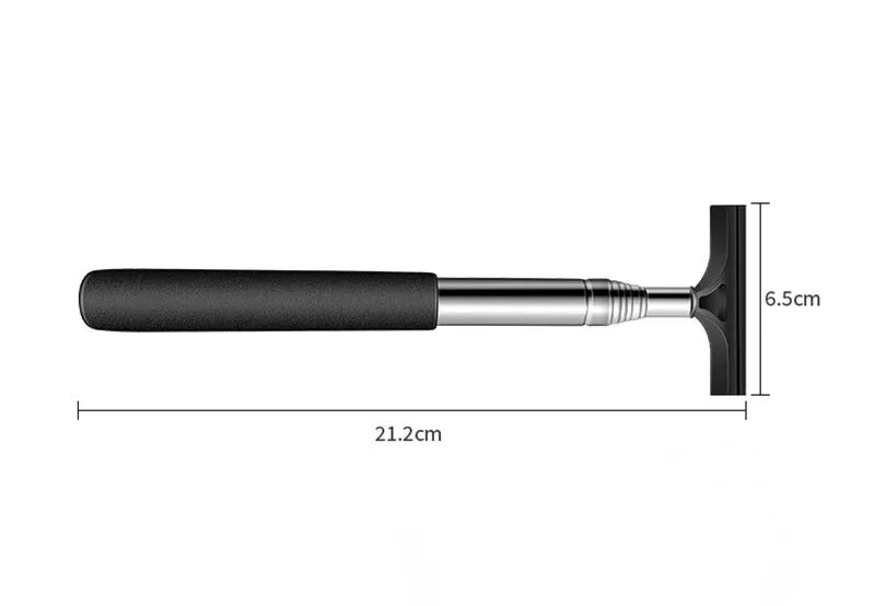 Teleskop Rückspiegel-Wischer für Autos – Universal Auto Glasreiniger mit Gummikopf & ausziehbarem Griff
