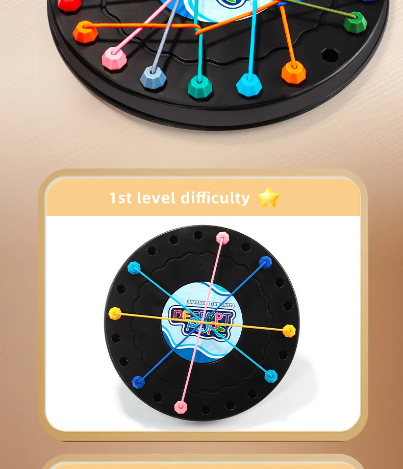 LPCBEC Rope Puzzle 2025 – Logikspiel für Kinder ab 14 Jahren mit Knoten-Challenge