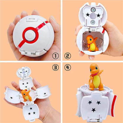Pokémon Figur mit Pokéball – Pikachu, Glurak & Co. im Modell-Set von MINISO
