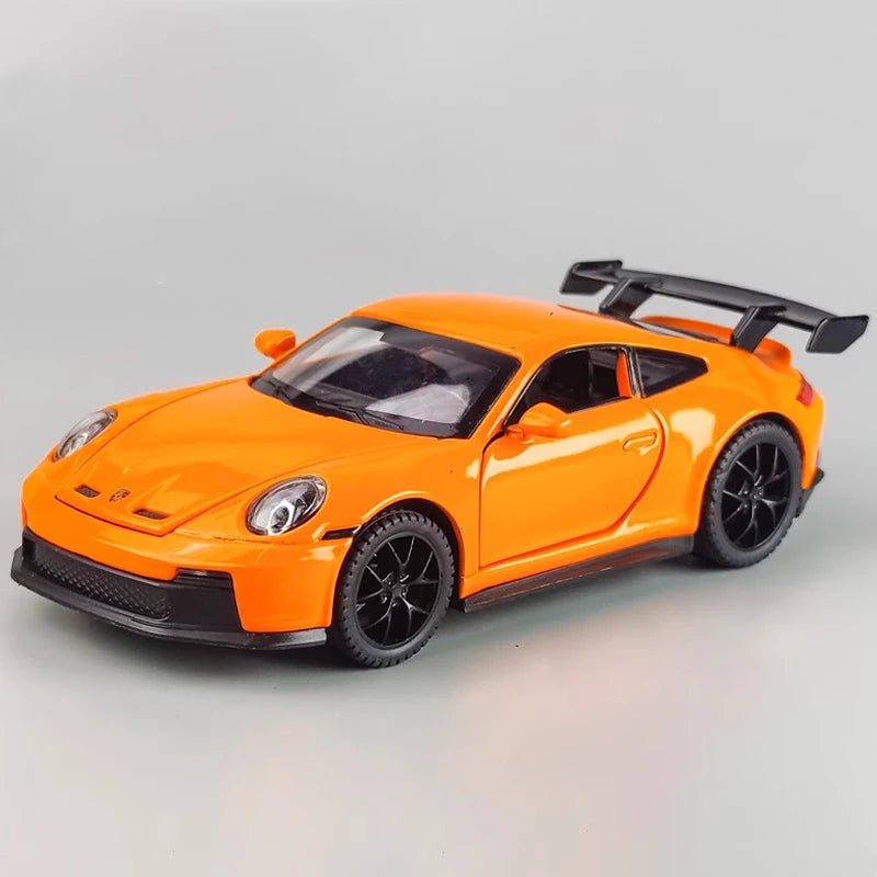 911 GT3 RS Modellauto 1:32 – Hochwertiges Diecast-Metallfahrzeug mit Sound & Licht, Spielzeug & Sammlerstück