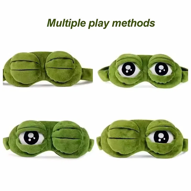 Süße Frosch-Schlafmaske – Weiche Augenmaske für Mittagsschlaf & Reisen – Lichtschutz & Komfort