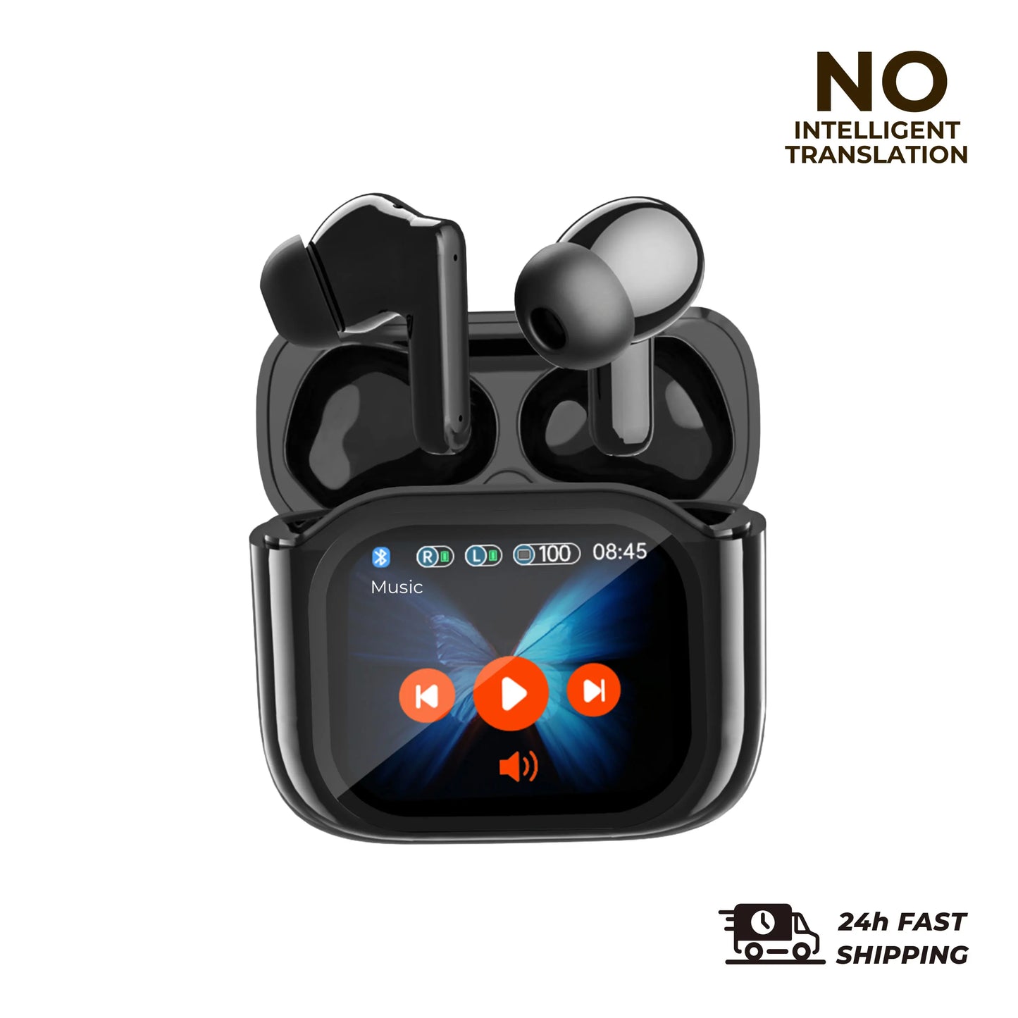 2er-Set Übersetzungs-Kopfhörer – Bluetooth 5.4 Earbuds mit Echtzeit-Übersetzung in 144 Sprachen – Noise Cancelling Headsets für Reisen & Business