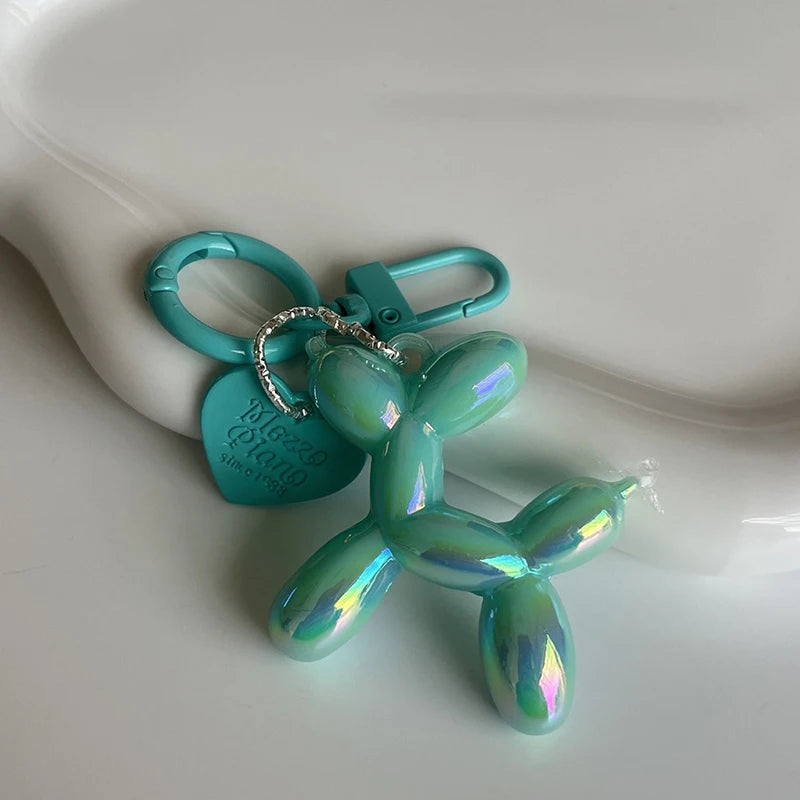 Balloon Dog Schlüsselanhänger – Acryl-Tieranhänger im Y2K-Stil – Süßes Accessoire für Taschen & Schlüssel