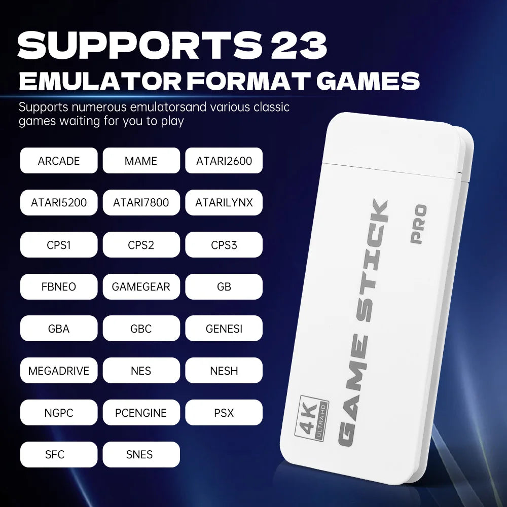 Retro Game Stick M15 – 4K Konsole mit 20.000 Spielen & Wireless Controller