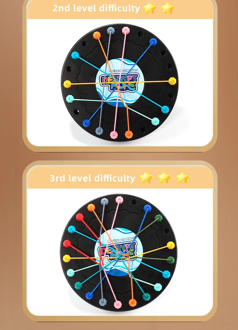 LPCBEC Rope Puzzle 2025 – Logikspiel für Kinder ab 14 Jahren mit Knoten-Challenge