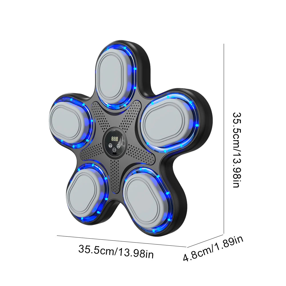 Smart Musik Boxsack Wandgerät – Bluetooth Trainingsmaschine mit Licht & Sound für Home Gym