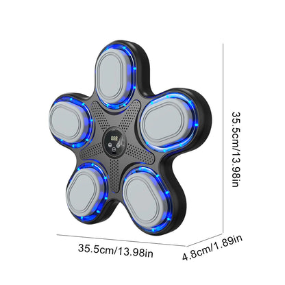 Smart Musik Boxsack Wandgerät – Bluetooth Trainingsmaschine mit Licht & Sound für Home Gym