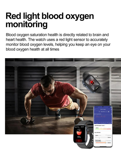 Xiaomi Smartwatch für Damen 2025 – Gesundheitsuhr mit Blutdruck, HRV, Sauerstoff & AI-Diagnose – AMOLED Touch – IP68 wasserdicht – NFC & Bluetooth