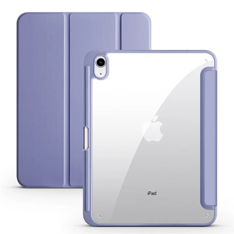 iPad Hülle mit Stifthalter & Standfunktion – Acryl Rückseite, stoßfest