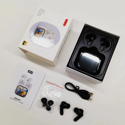 2er-Set Übersetzungs-Kopfhörer – Bluetooth 5.4 Earbuds mit Echtzeit-Übersetzung in 144 Sprachen – Noise Cancelling Headsets für Reisen & Business