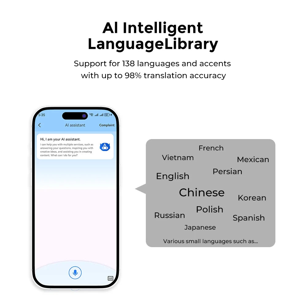 AI Übersetzungs-Sonnenbrille mit Bluetooth 5.3 – 144 Sprachen in Echtzeit – Musikbrille mit Lautsprecher & Mikrofon – Sportbrille für Reisen & Outdoor