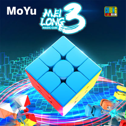 Moyu Meilong 3x3 Speedcube – Stickerloser Zauberwürfel für Kinder & Einsteiger