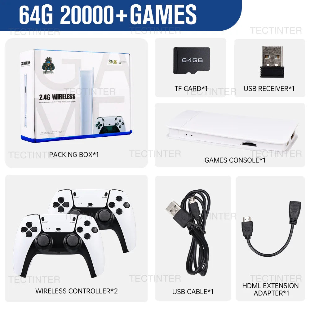 Retro Game Stick M15 – 4K Konsole mit 20.000 Spielen & Wireless Controller