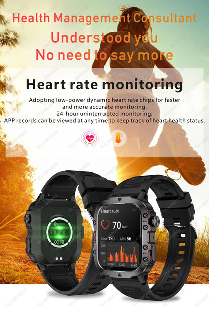 Xiaomi Military Smartwatch 2025 – Outdoor Fitnessuhr mit BT Call & IP68