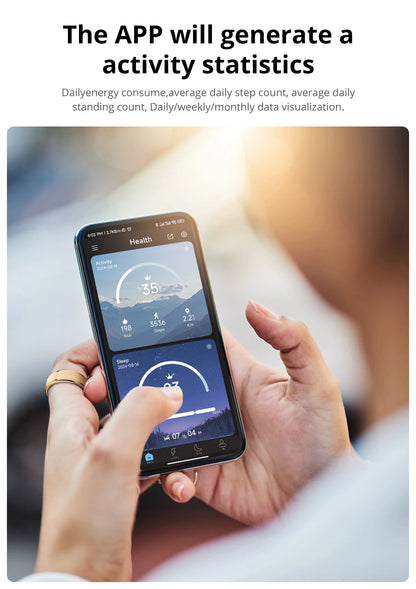 COLMI R10 Smart Ring mit Ladeetui – Gesundheits- & Schlaftracker, 5ATM wasserdicht, für Damen & Herren