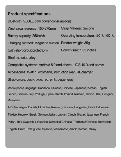 Xiaomi Smartwatch für Damen 2025 – Gesundheitsuhr mit Blutdruck, HRV, Sauerstoff & AI-Diagnose – AMOLED Touch – IP68 wasserdicht – NFC & Bluetooth