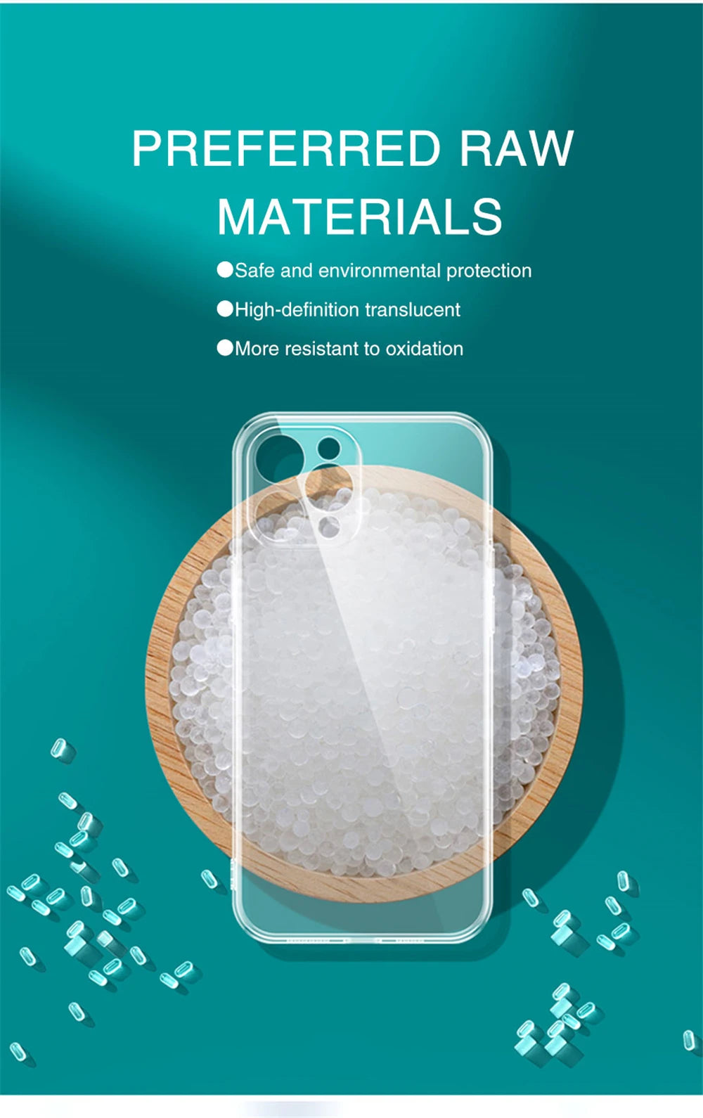 Ultradünne transparente iPhone Hülle – Soft Silikon, stoßfest