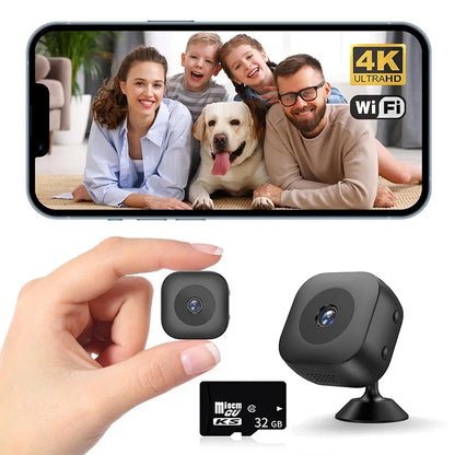 Mini Überwachungskamera HD 1080P mit Bewegungserkennung – WLAN, 120° Weitwinkel & App-Steuerung für Zuhause & Büro