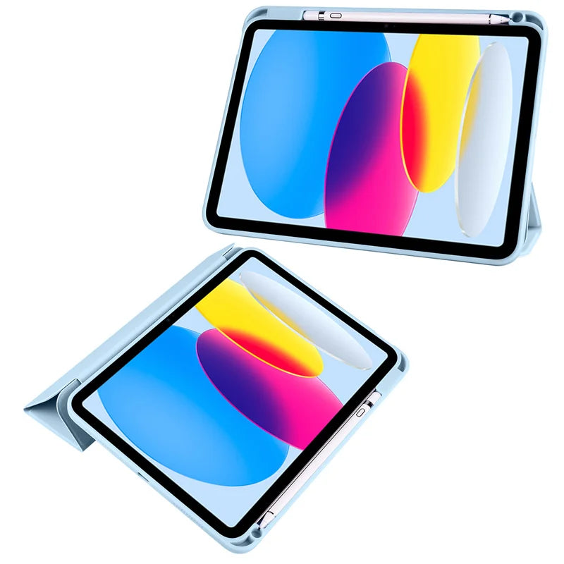 iPad Hülle mit Stifthalter & Standfunktion – Acryl Rückseite, stoßfest