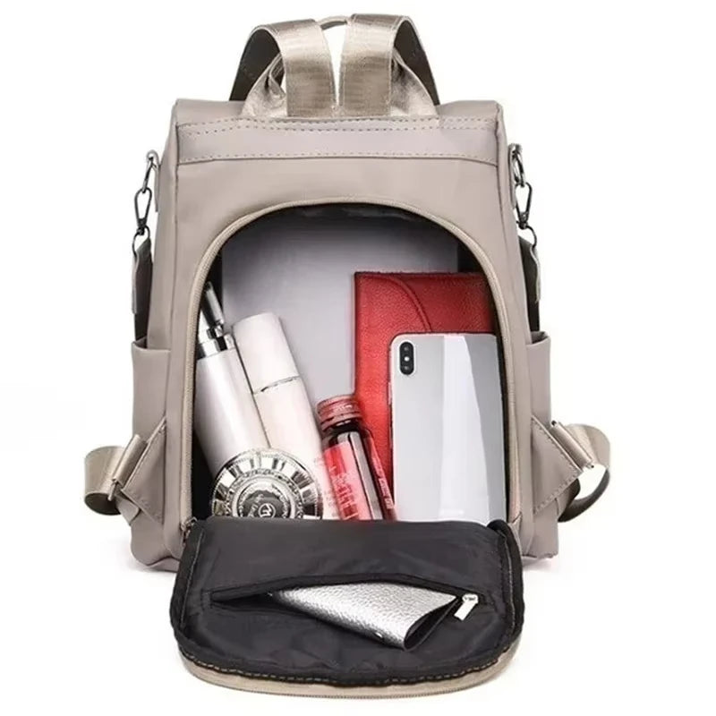 Neue frauen Multifunktions Rucksack Casual Einfarbig Schule Tasche Für Mädchen Mode Abnehmbaren Riemen Reise Schulter Tasche