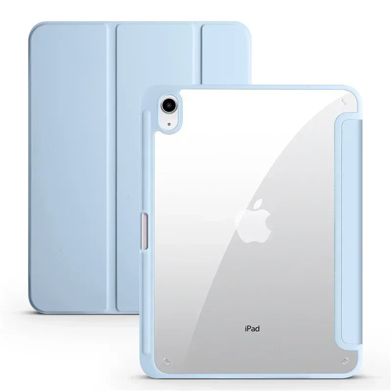 iPad Hülle mit Stifthalter & Standfunktion – Acryl Rückseite, stoßfest