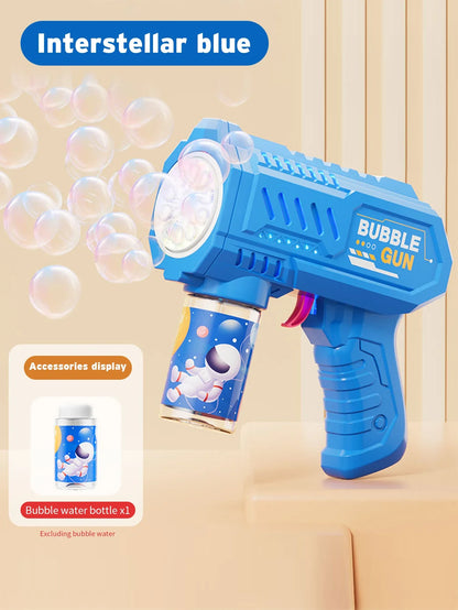 Automatische Seifenblasenpistole – Rocket Bubble Gun mit Akku & Flüssigkeit für Kinder