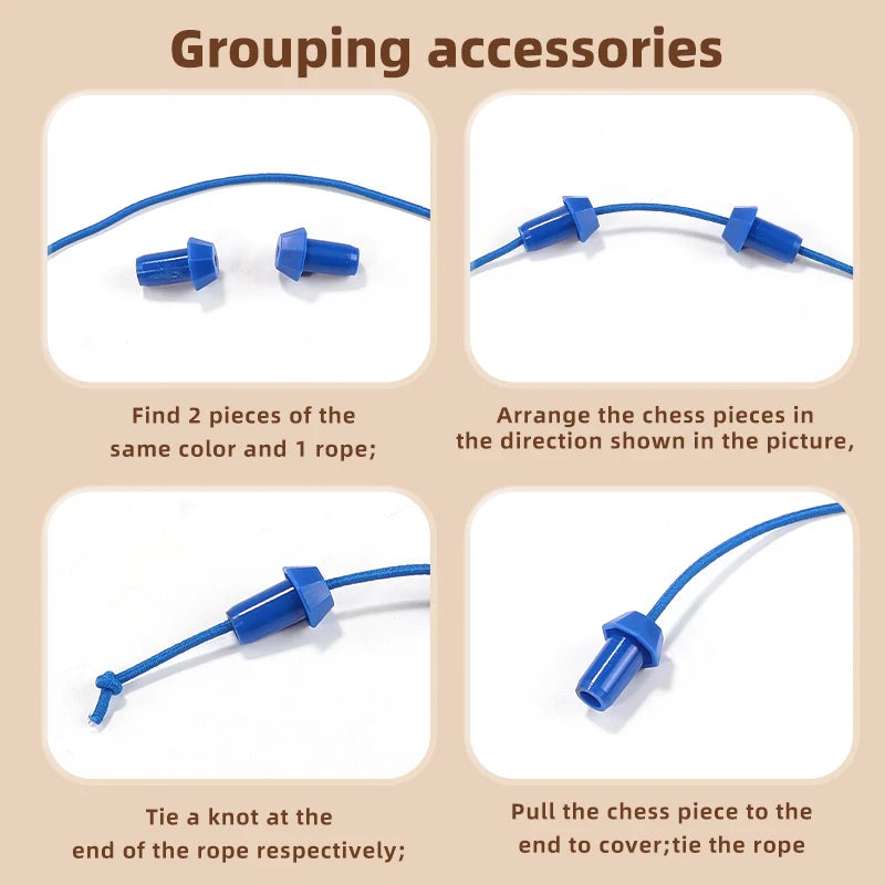 LPCBEC Rope Puzzle 2025 – Logikspiel für Kinder ab 14 Jahren mit Knoten-Challenge